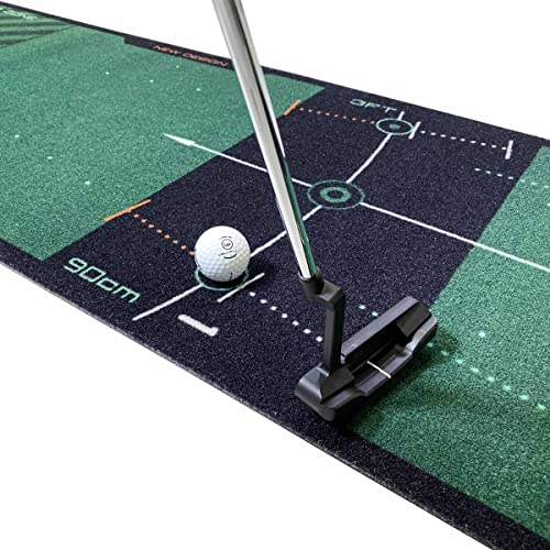 WELLPUTT - Golf Putting Training Mat - 13ft Green