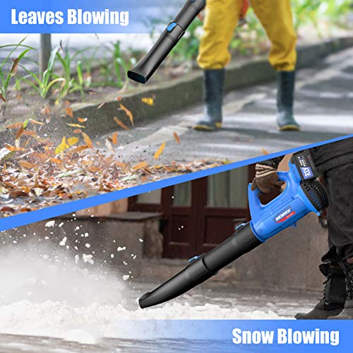 WEMARS Leaf Blower Cordless Leaf Blower Electric Handheld Powerful...