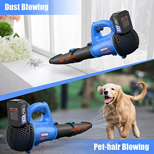 WEMARS Leaf Blower Cordless Leaf Blower Electric Handheld Powerful...