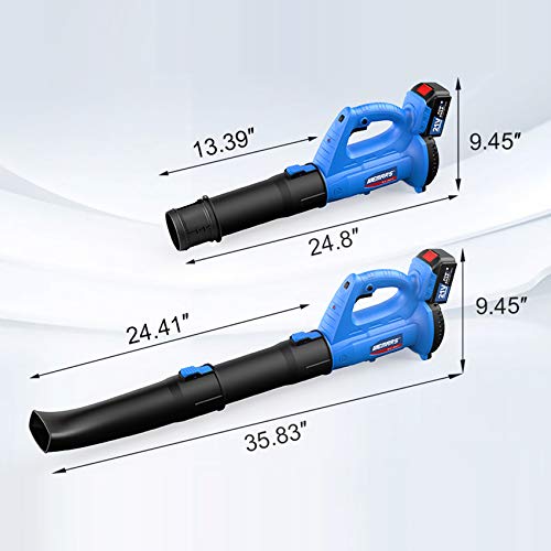 WEMARS Leaf Blower Cordless Leaf Blower Electric Handheld Powerful...