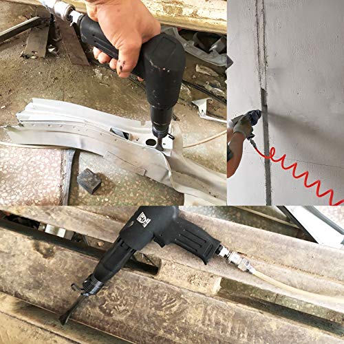 8 PCS Heavy Duty Pneumatic Chisel Air Hammer Punch Chipping Bits S...