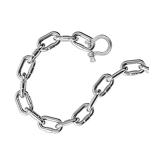 Wencheng 20 PCS Stainless Steel M6 Screw Shackle 1/4 Inch Chain Sh...