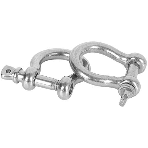 Wencheng 20 PCS Stainless Steel M6 Screw Shackle 1/4 Inch Chain Sh...