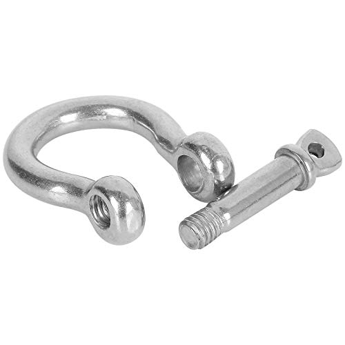 Wencheng 20 PCS Stainless Steel M6 Screw Shackle 1/4 Inch Chain Sh...
