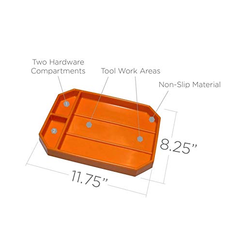 Wendysy Flexible Tool Tray, Silicone Tool Storage Tray Non-Slip Ha...