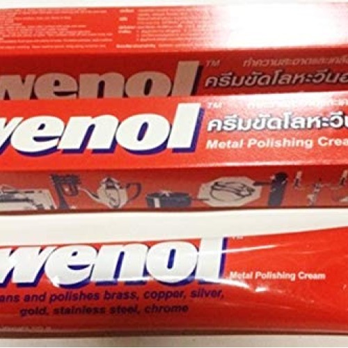 Wenol Metal Polishing Cream Cleaner Bress Copper Silver Gold Stain...