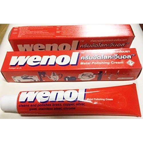 Wenol Metal Polishing Cream Cleaner Bress Copper Silver Gold Stain...