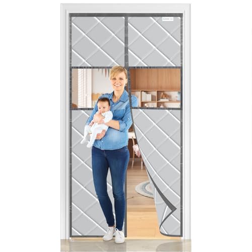 WENT Magnetic Thermal Insulated Door Curtain, Fit Door Size 38 x ...