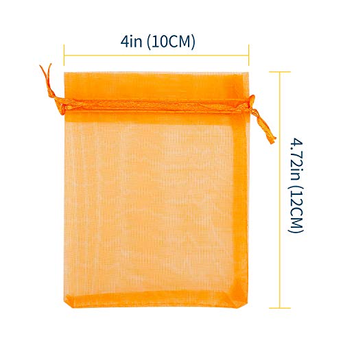 WenTao 100PCS Organza Gift Bags, 4x4.72 Mixed Color Wedding Favor...