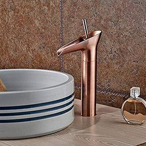 Automatic,Change,Pressure,Power,Stainless,Tap Red Copper Waterfall...