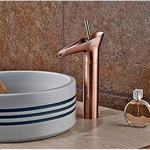 Automatic,Change,Pressure,Power,Stainless,Tap Red Copper Waterfall...