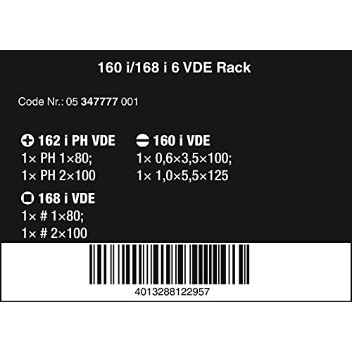 Wera - 5347777001 Kraftform Plus 160i/168i/6 Insulated Professiona...