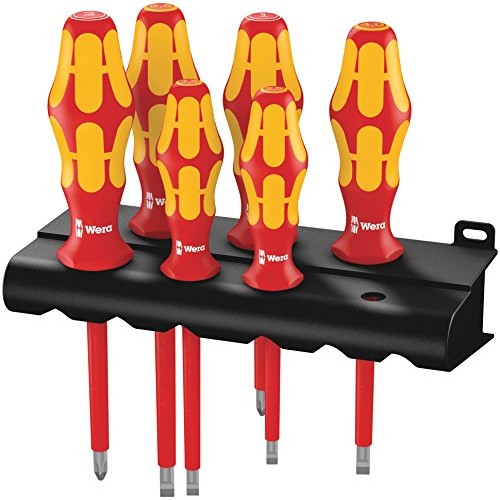 Wera Kraftform Plus 160i/6 Insulated Professional Screwdriver Set,...
