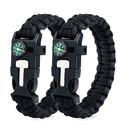 WEREWOLVES Survival Paracord Bracelets,Professional Personal EDC T...