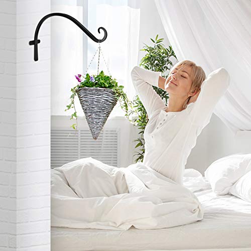 WERSATILONE Plant Hooks for Wall Outdoor Hanging Planter Basket,4P...