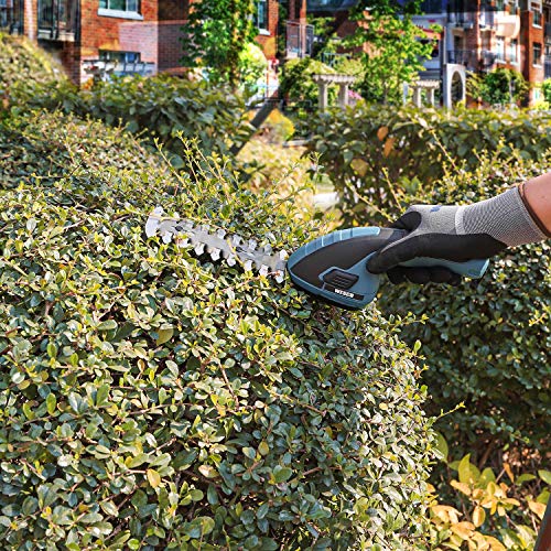Wesco Cordless Grass Shears 7.2V Cordless Hedge Trimmer, 2-in-1 Ha...