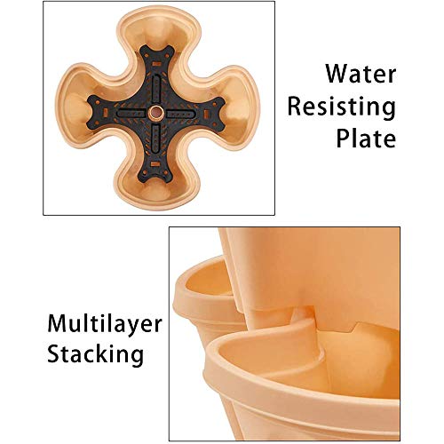 Stackable Garden,Indoor Outdoor Vertical Planter, Stackable Vertic...