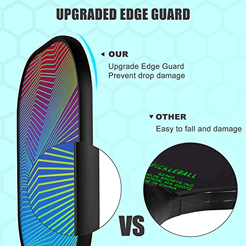 Pickleball Paddles Set, Wesoky Fiberglass Surface Paddles, Pickleb...