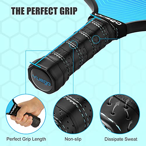 Pickleball Paddles Set, Wesoky Fiberglass Surface Paddles, Pickleb...