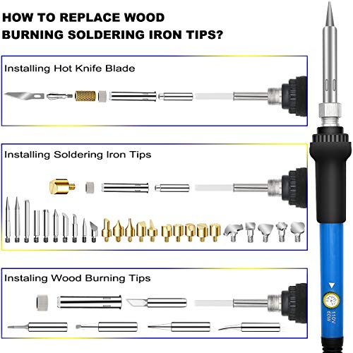 Wood Burning Kit 95pcs, West Bay Soldering Pyrography Pen with Adj...