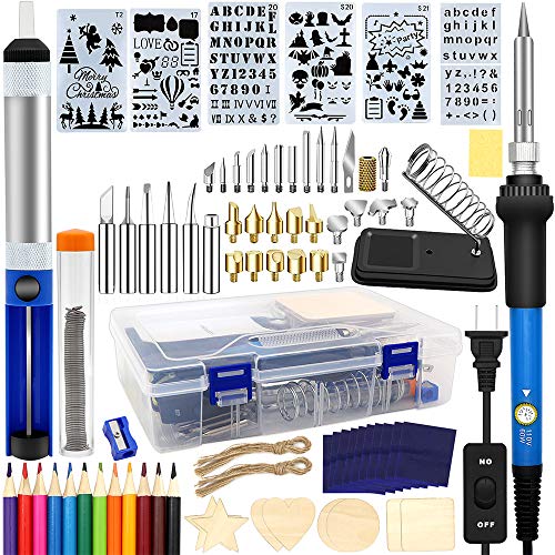 Wood Burning Kit 95pcs, West Bay Soldering Pyrography Pen with Adj...