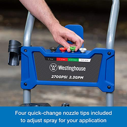 Westinghouse WPX2700 Gas Powered Pressure Washer 2700 PSI and 2.3 ...