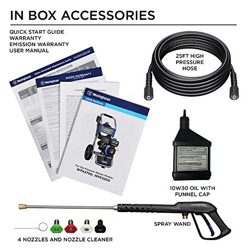 Westinghouse WPX2700 Gas Powered Pressure Washer 2700 PSI and 2.3 ...