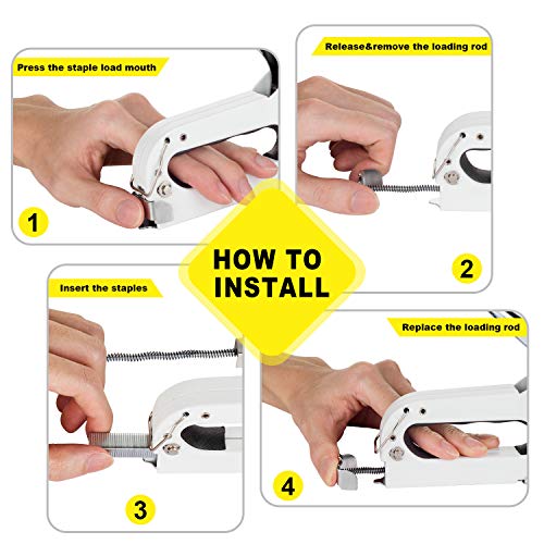 WETOLS Staple , Heavy Duty Staple , 3 in 1 Manual Nail w...