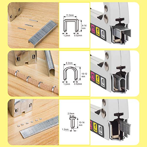 WETOLS Staple , Heavy Duty Staple , 3 in 1 Manual Nail w...