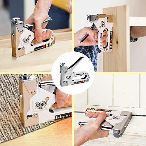WETOLS Staple , Heavy Duty Staple , 3 in 1 Manual Nail w...