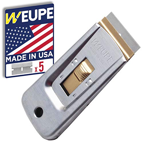 WEUPE Razor Blade Scraper Tool: Window Scraper, Glass Cooktop Scra...