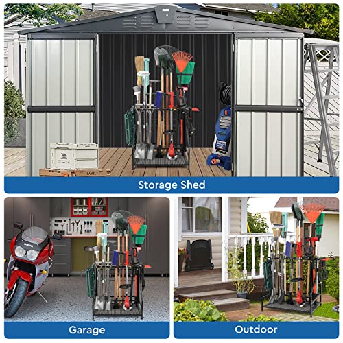 WEYIMILA Garden Tool Organizer for Garage, Yard Tool Storage, Gard...