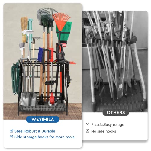 WEYIMILA Garden Tool Organizer for Garage, Yard Tool Storage, Gard...