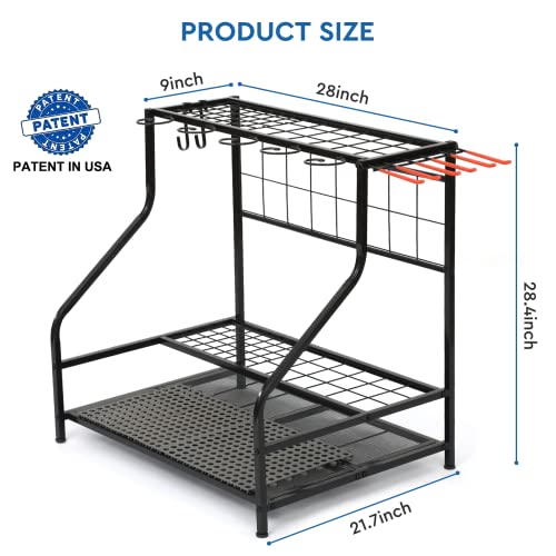 WEYIMILA Garden Tool Organizer for Garage, Yard Tool Storage, Gard...