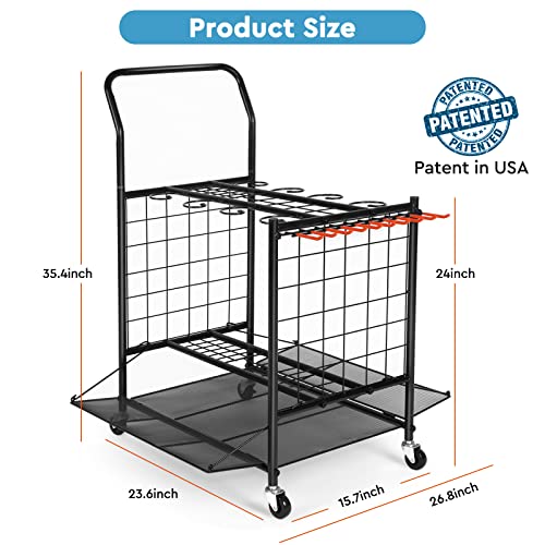 WEYIMILA Garden Tool Storage Organizer, Yard Tool Storage for Gara...