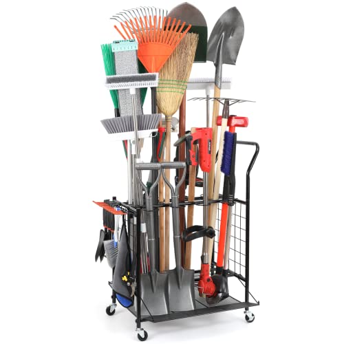 WEYIMILA Garden Tool Storage Organizer, Yard Tool Storage for Gara...