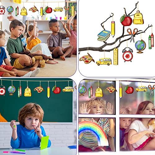 Back to School Wooden Ornament Back to School Party Hanging Decor ...
