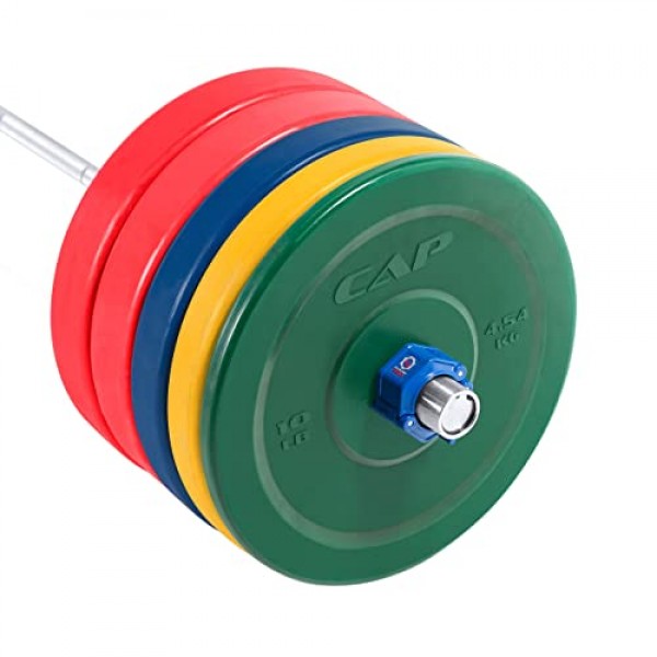 WF Athletic Supply 2 inch Olympic Size Color Premium Bumper Plate ...