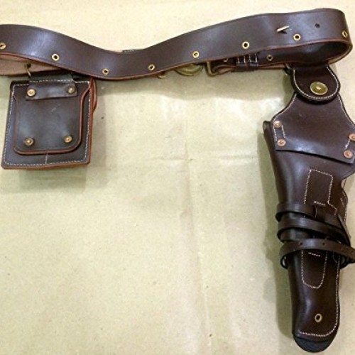 US WWII M1916 .45 Leather Holster - Adjustable Belt & 2 MAG. Pouch...