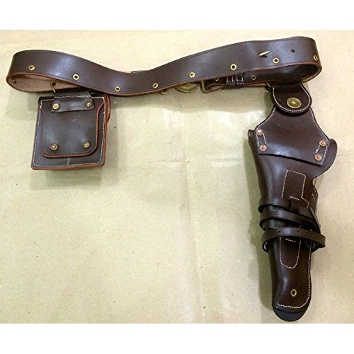 US WWII M1916 .45 Leather Holster - Adjustable Belt & 2 MAG. Pouch...