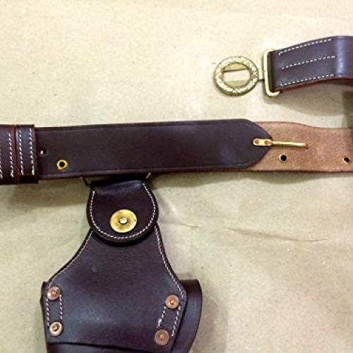 US WWII M1916 .45 Leather Holster - Adjustable Belt & 2 MAG. Pouch...