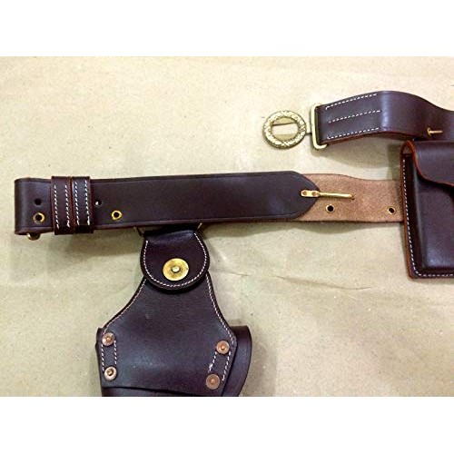 US WWII M1916 .45 Leather Holster - Adjustable Belt & 2 MAG. Pouch...