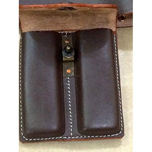 US WWII M1916 .45 Leather Holster - Adjustable Belt & 2 MAG. Pouch...