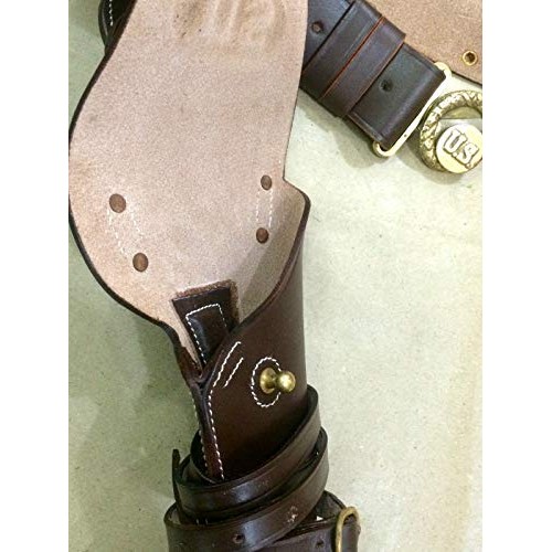 US WWII M1916 .45 Leather Holster - Adjustable Belt & 2 MAG. Pouch...