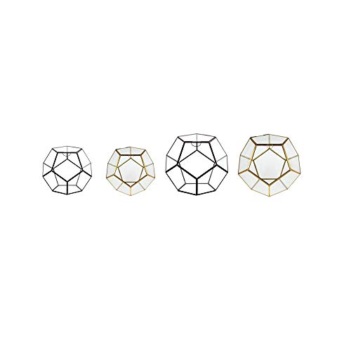 WGV Geometric Planter Terrarium, Width 8.7 Height 7.5 Clear Glas...