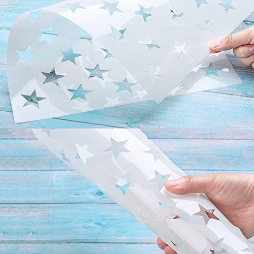 Whaline 7 Pieces American Flag 50 Stars Stencil Template for Paint...