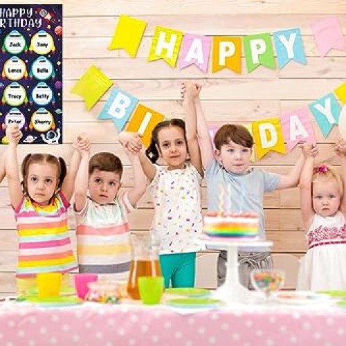 WhatSign Space Happy Birthday Chart Posters Birthday Posters for C...