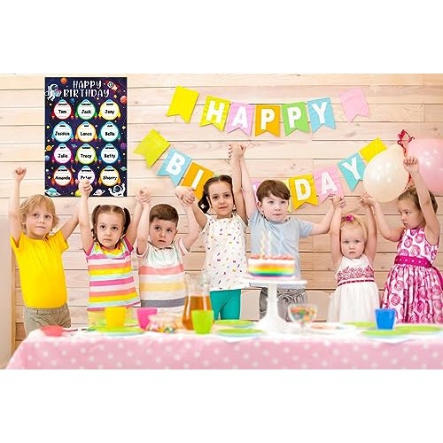 WhatSign Space Happy Birthday Chart Posters Birthday Posters for C...