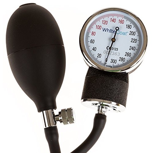 White Coat Deluxe Aneroid Sphygmomanometer Professional Blood Pres...