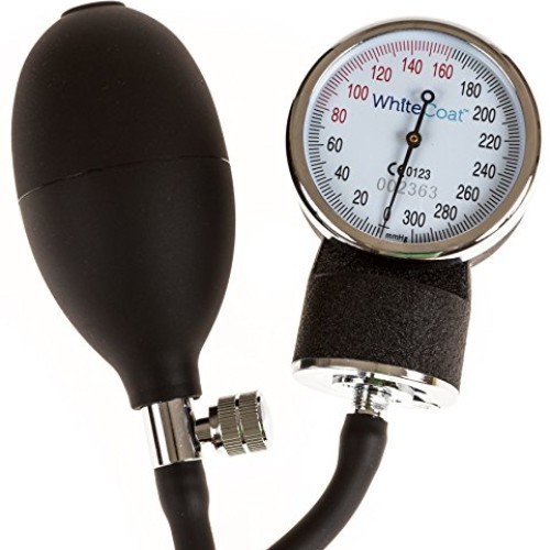 White Coat Deluxe Aneroid Sphygmomanometer Professional Blood Pres...